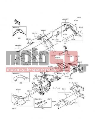 KAWASAKI - KLX®140L 2012 - Body Parts - Side Covers/Chain Cover - 49089-0054-290 - SHROUD-ENGINE,RH,L.GREEN