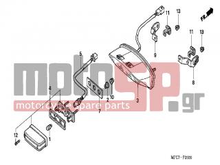 HONDA - FMX650 (ED) 2005 - Electrical - TAILLIGHT - 33722-MFC-641 - SOCKET COMP., LICENSE