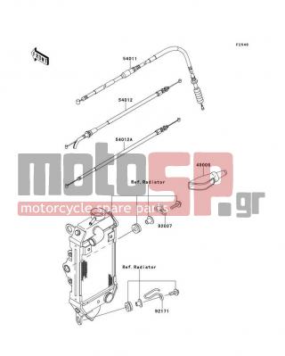 KAWASAKI - KLX®250S 2012 -  - Cables - 49006-1017 - BOOT,LEVER HOLDER
