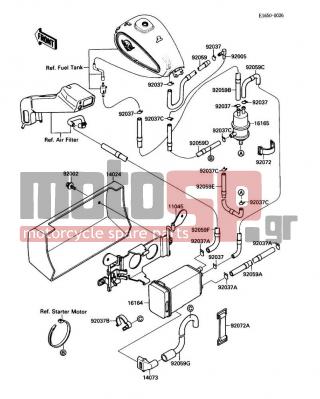 KAWASAKI - VULCAN 88 1989 - Engine/Transmission - Canister - 16164-1070 - CANISTER