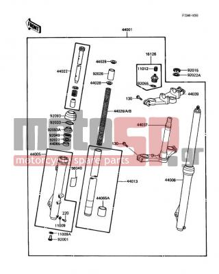 KAWASAKI - BIG WHEEL 1988 -  - Front Fork