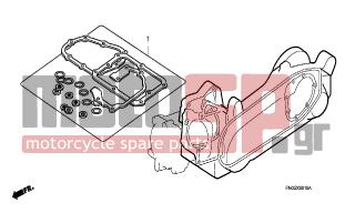 HONDA - SH300A (ED) ABS 2007 - Κινητήρας/Κιβώτιο Ταχυτήτων - GASKET KIT B