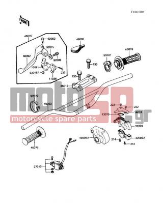 KAWASAKI - KX500 1988 -  - Handlebar