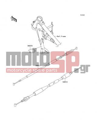 KAWASAKI - KX™65 2012 -  - Cables - 54012-0095 - CABLE-THROTTLE