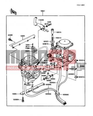 KAWASAKI - LTD 1988 - Engine/Transmission - Carburetor - 16001-1363 - CARBURETOR