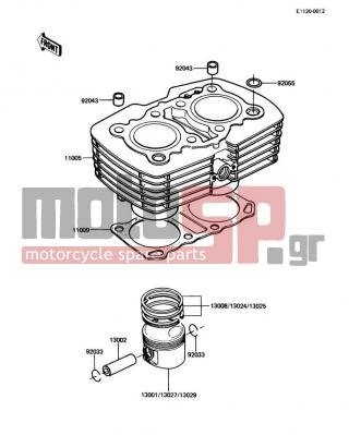KAWASAKI - LTD 1988 - Κινητήρας/Κιβώτιο Ταχυτήτων - Cylinder/Piston(s)