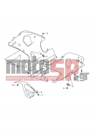 SUZUKI - GSX-R1000 (E2) 2001 - Body Parts - INSTALLATION PARTS (Model W/X) - 94484-24F00-000 - NUT