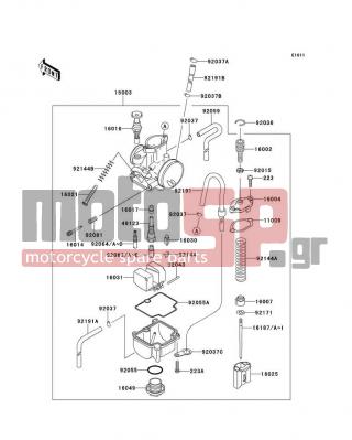 KAWASAKI - KX™85 2012 - Κινητήρας/Κιβώτιο Ταχυτήτων - Carburetor - 92063-1360 - JET-MAIN,#140