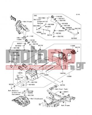 KAWASAKI - NINJA® 250R 2012 - Engine/Transmission - Air Cleaner - 92037-1593 - CLAMP