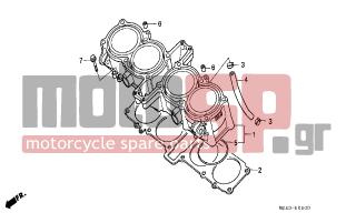 HONDA - CBR1000F (ED) 1995 - Κινητήρας/Κιβώτιο Ταχυτήτων - CYLINDER - 19507-MK4-620 - CLAMP, BREATHER HOSE