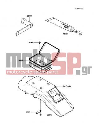 KAWASAKI - KDX200 1987 - Εξωτερικά Μέρη - Owner's Tools