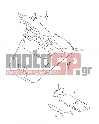 SUZUKI - AN650 (E2) Burgman 2004 - Body Parts - REAR FENDER - 09822-00003-000 - CLAMP, WRENCH