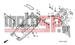 HONDA - CBF600S (ED) 2004 - Body Parts - REAR FENDER