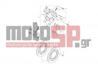 YAMAHA - FZ6-SA (GRC) 2007 - Brakes - FRONT BRAKE CALIPER