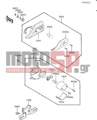 KAWASAKI - NINJA® 250R 1987 -  - TAILLIGHT