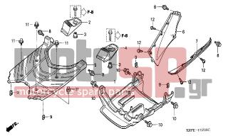 HONDA - SCV100 (ED) Lead 2003 - Body Parts - FLOOR PANEL - 93404-0601208 - BOLT-WASHER, 6X12