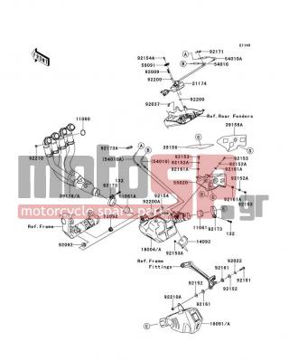 KAWASAKI - NINJA® ZX™-10R 2012 -  - Muffler(s) - 92173-0284 - CLAMP,64.5MM