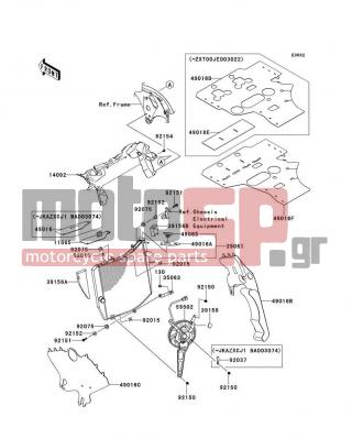 KAWASAKI - NINJA® ZX™-10R 2012 - Κινητήρας/Κιβώτιο Ταχυτήτων - Radiator - 39156-0285 - PAD