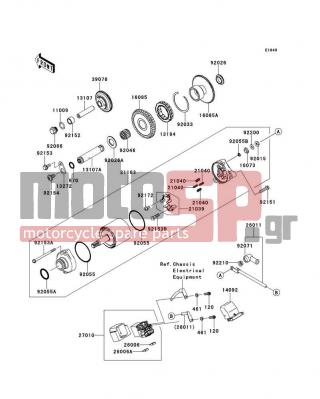 KAWASAKI - NINJA® ZX™-10R 2012 -  - Starter Motor - 92033-3731 - RING-SNAP