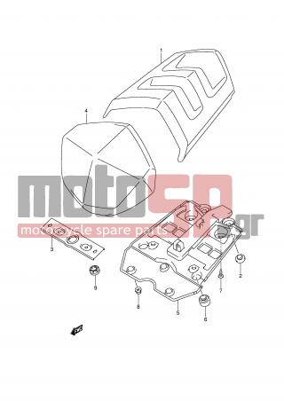 SUZUKI - GSX1300 BKing (E2)  2009 - Body Parts - SEAT TAIL BOX - 03541-0512A-000 - SCREW, SEAT TAIL