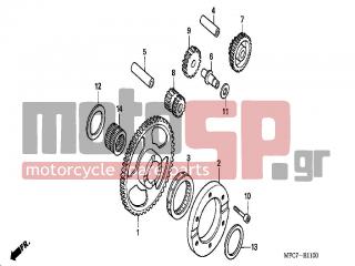 HONDA - FMX650 (ED) 2005 - Engine/Transmission - STARTING CLUTCH - 28121-MN9-003 - OUTER, ONE-WAY CLUTCH