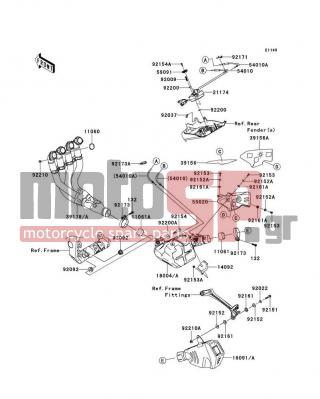 KAWASAKI - NINJA® ZX™-10R ABS 2012 -  - Muffler(s) - 14092-0705 - COVER,PULLEY