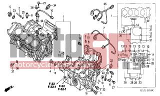 HONDA - CBR1100XX (ED) 1999 - Κινητήρας/Κιβώτιο Ταχυτήτων - CRANKCASE - 95701-0606000 - BOLT, FLANGE, 6X60