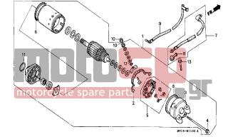 HONDA - XRV750 (IT) Africa Twin 1995 - Electrical - STARTING MOTOR - 90071-MB0-000 - NUT-WASHER, 6MM