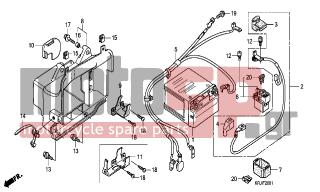 HONDA - FES125 (ED) 2007 - Electrical - BATTERY (FES1257-A7) (FES1507-A7) - 90649-SC2-003 - BAND, WIRE HARNESS (NATURAL) (150MM)