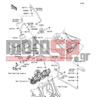 KAWASAKI - NINJA® ZX™-14R 2012 - Body Parts - Fuel Evaporative System(CA) - 92153-1571 - BOLT,FLANGED,6X14