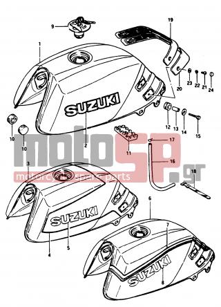 SUZUKI - GS1150 G 1986 - Body Parts - FUEL TANK (GSX1100EE/EF/EG) - 09401-08402-000 - CLIP