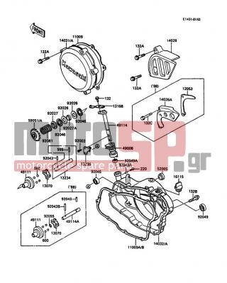 KAWASAKI - KDX200 1986 - Engine/Transmission - Engine Cover(s) - 59051-1153 - GEAR-SPUR,GOVERNOR,18T