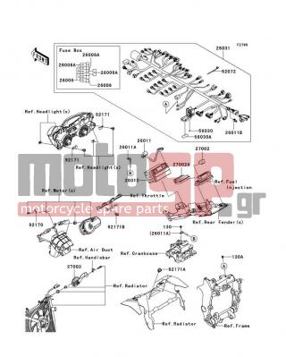 KAWASAKI - NINJA® ZX™-6R 2012 -  - Chassis Electrical Equipment - 92171-0974 - CLAMP