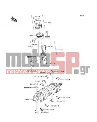 KAWASAKI - NINJA® ZX™-6R 2012 - Κινητήρας/Κιβώτιο Ταχυτήτων - Crankshaft/Piston(s)