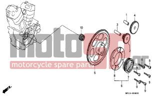 HONDA - XRV750 (IT) Africa Twin 1995 - Engine/Transmission - STARTING CLUTCH - 28128-MM9-004 - OUTER, STARTING CLUTCH
