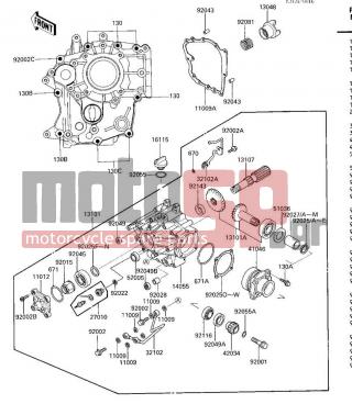 KAWASAKI - VOYAGER XII 1986 - Engine/Transmission - FRONT BEVEL GEARS - 27010-1210 - SWITCH,OVER DRIVE