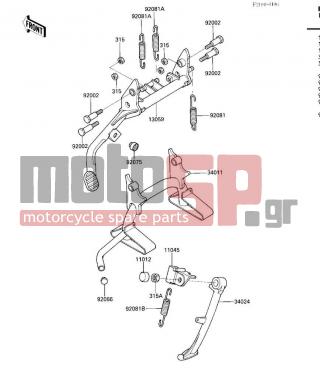 KAWASAKI - VOYAGER XII 1986 -  - STANDS - 34025-008 - SPRING,SIDE STAND