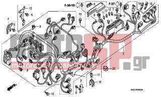 HONDA - VFR1200FB (ED) 2011 - Electrical - WIRE HARNESS - 32125-MGE-640 - STAY, L. COUPLER