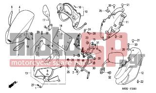 HONDA - CBF600S (ED) 2004 - Body Parts - COWL - 93903-34480- - SCREW, TAPPING, 4X16