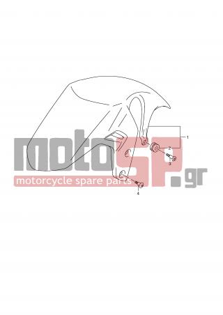 SUZUKI - GSR750 (E21) 2011 - Body Parts - FRONT FENDER - 09139-06131-000 - SCREW (6X16)