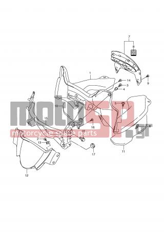 SUZUKI - GSXF650 (E2) 2010 - Body Parts - METER PANEL -  - NUT 