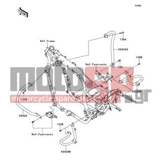 KAWASAKI - VULCAN® 1700 VAQUERO® 2012 -  - Guard(s) - 130BA1055 - BOLT-FLANGED