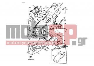 YAMAHA - FJ1200A (EUR) 1992 - Body Parts - COWLING 1 - 97702-40012-00 - Screw, Tapping