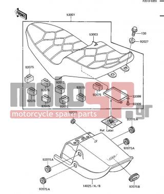 KAWASAKI - LTD SHAFT 1985 - Body Parts - SEAT/SEAT COVER - 32099-011 - CASE