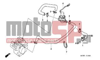 HONDA - VFR800 (ED) 2006 - Engine/Transmission - AIR INJECTION VALVE - 90650-MA6-720 - BAND, WIRE HARNESS