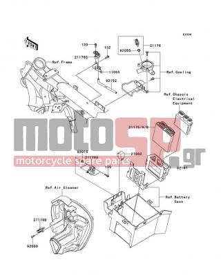 KAWASAKI - VULCAN® 1700 VOYAGER® 2012 - Engine/Transmission - Fuel Injection - 92015-1757 - NUT,WELL,5MM