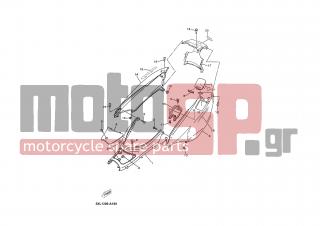 YAMAHA - YP125E (GRC) 2003 - Body Parts - SIDE COVER - 99236-00080-00 - Emblem, Yamaha