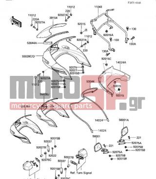 KAWASAKI - GPZ 1984 - Body Parts - FAIRING (ZX550-A1/A2)