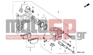 HONDA - CBR600FR (ED)  2001 - Brakes - REAR BRAKE CALIPER - 43215-ML3-911 - PIN, HANGER