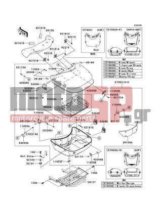 KAWASAKI - VULCAN® 1700 VOYAGER® 2012 - Body Parts - Saddlebags(Trunk) - 39086-0001 - PAD-STORAGE